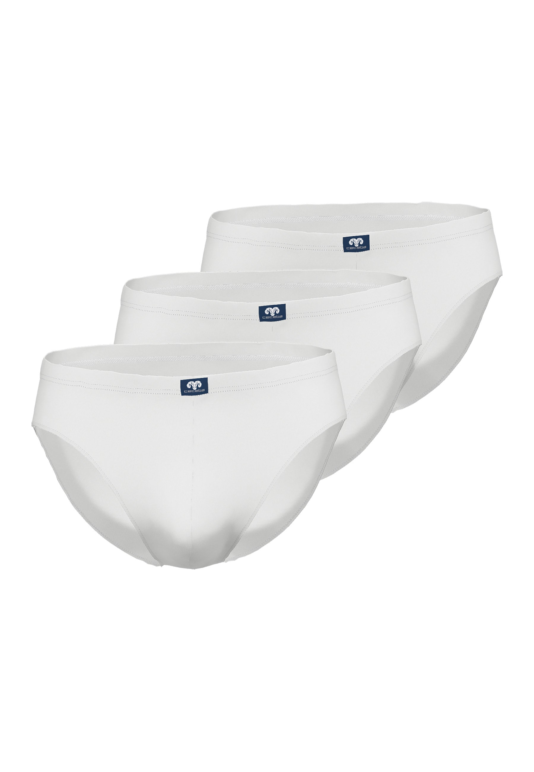 ceceba-herren-slip-wei-uni-3er-pack image 1