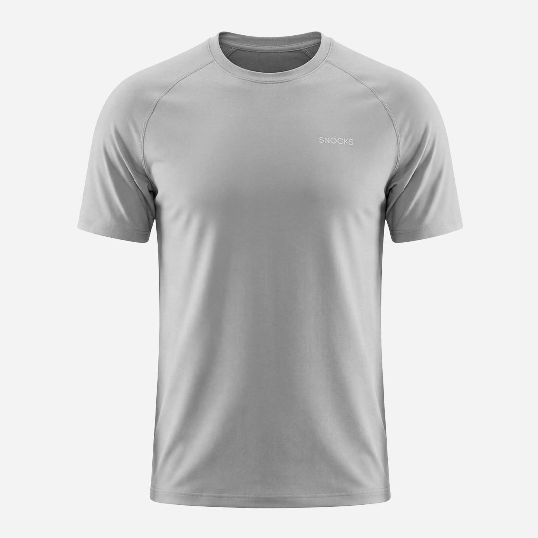 snocks-trainingsshirt-raglan-herren-silber-grau-sportshirt image 1