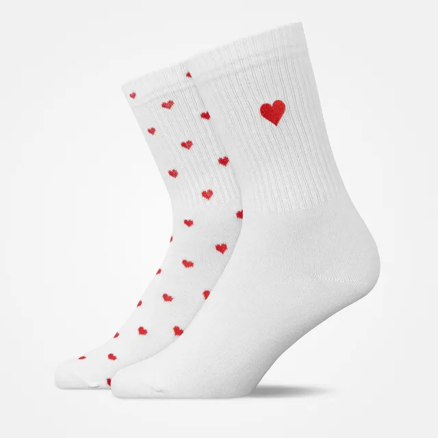 snocks-tennissocken-mix-love-lange-herz-socken-unisex image 1