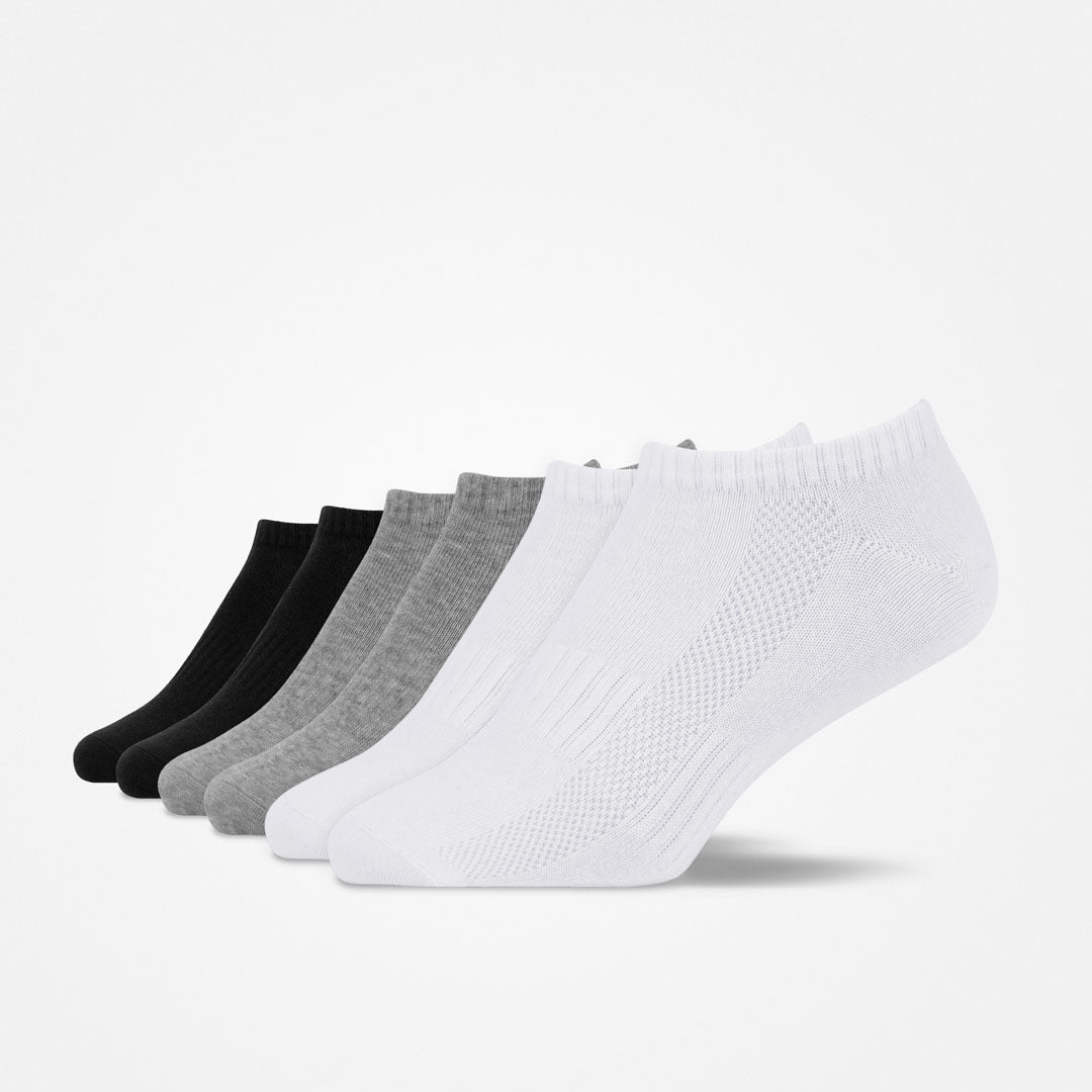 snocks-kinder-sneaker-socken-mix-schwarz-wei-grau-sneaker-socken-kurz image 1