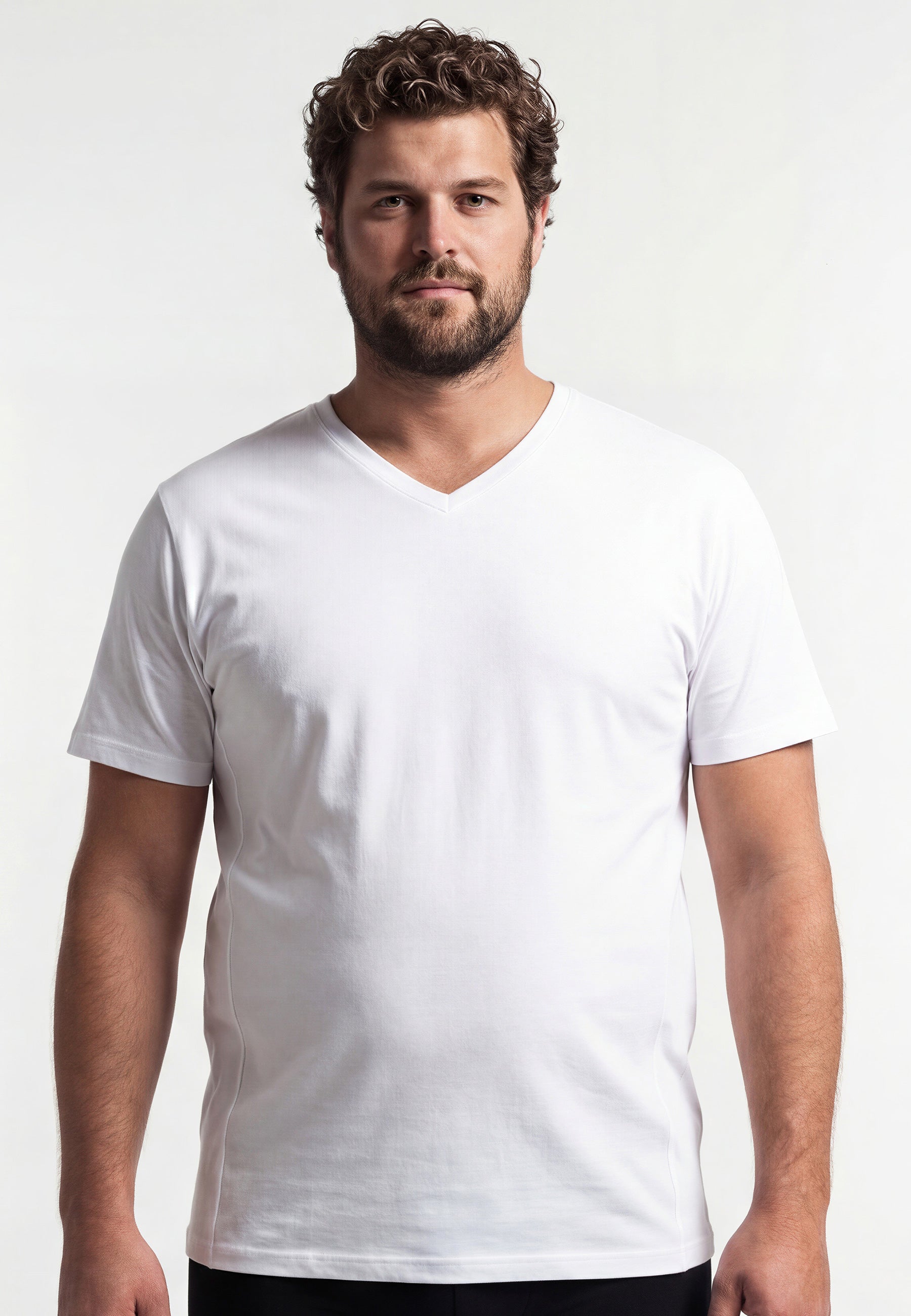 ceceba-herren-t-shirt-wei-uni-2er-pack-konvex-serie image 2