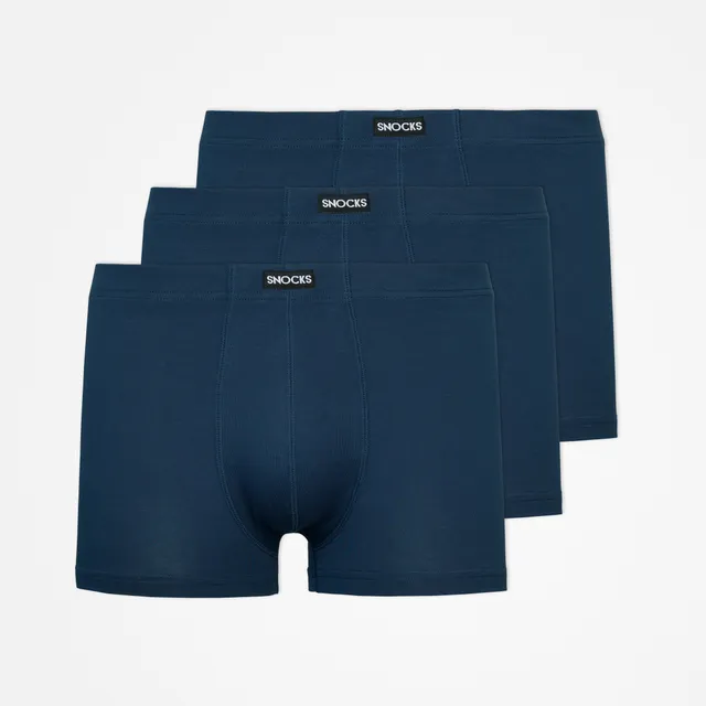 snocks-retro-boxershorts-blau-herren-boxershorts-aus-bio-baumwolle image 1