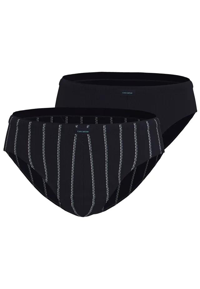 ceceba-herren-slip-blau-l-ngsgestreift-2er-pack image 1