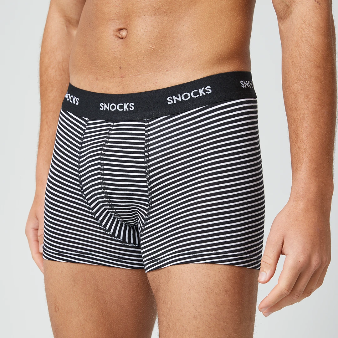 snocks-boxershorts-mit-streifen-blaue-streifen-herren-aus-bio-baumwolle image 2