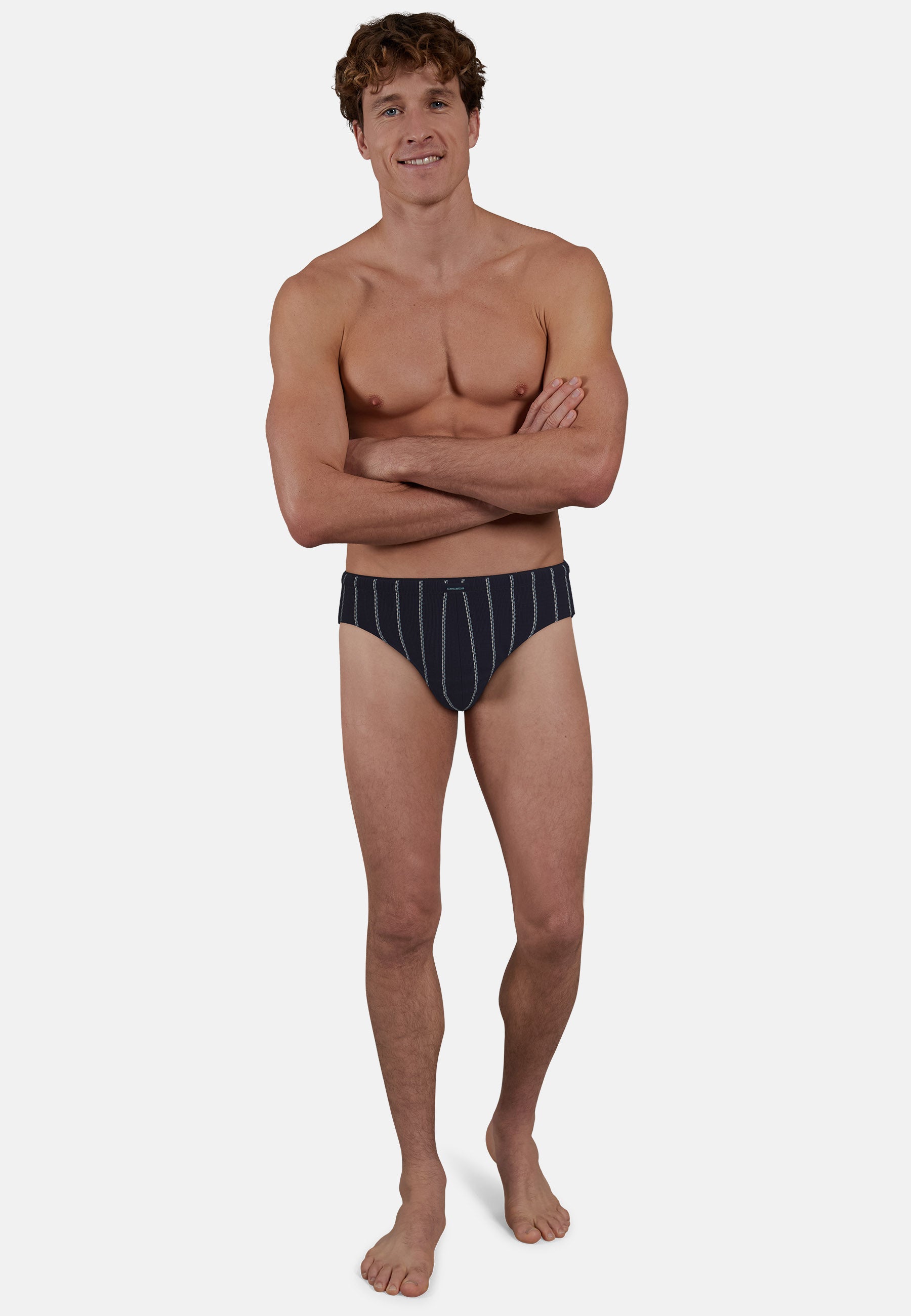 ceceba-herren-slip-blau-l-ngsgestreift-2er-pack image 2