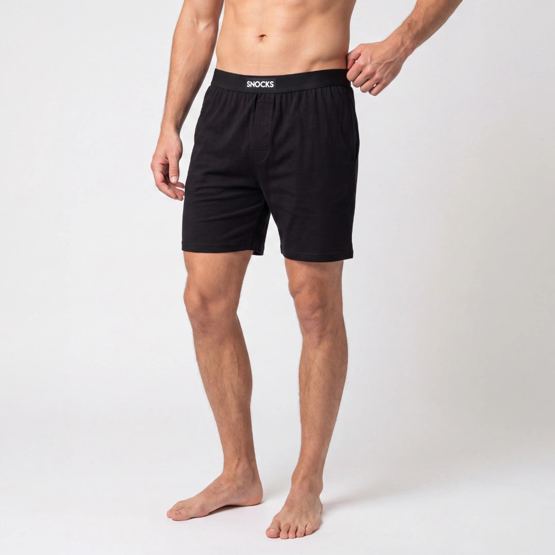 snocks-schlafanzug-set-herren-kurz-schwarz-pyjama-aus-bio-baumwolle image 8