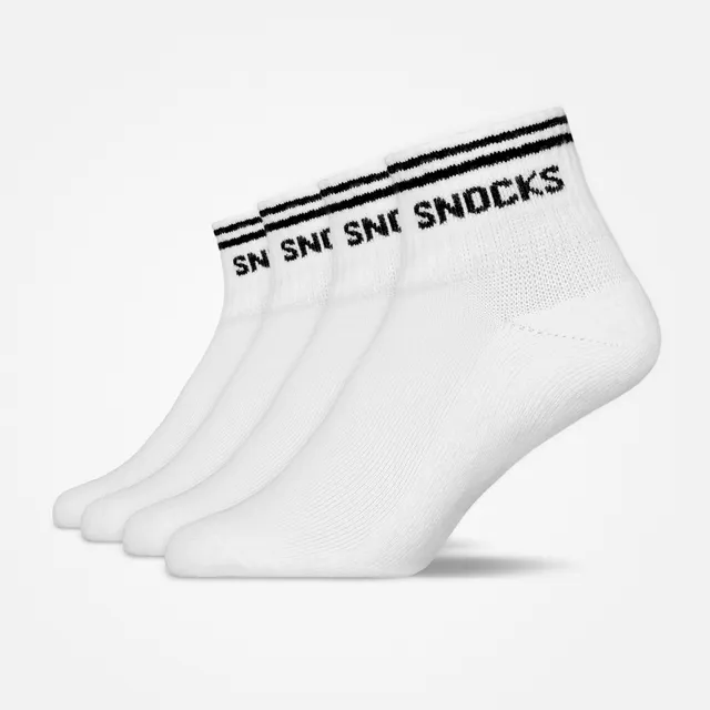 snocks-retro-sneaker-socken-wei-streifen-kn-chelhoch-unisex image 1
