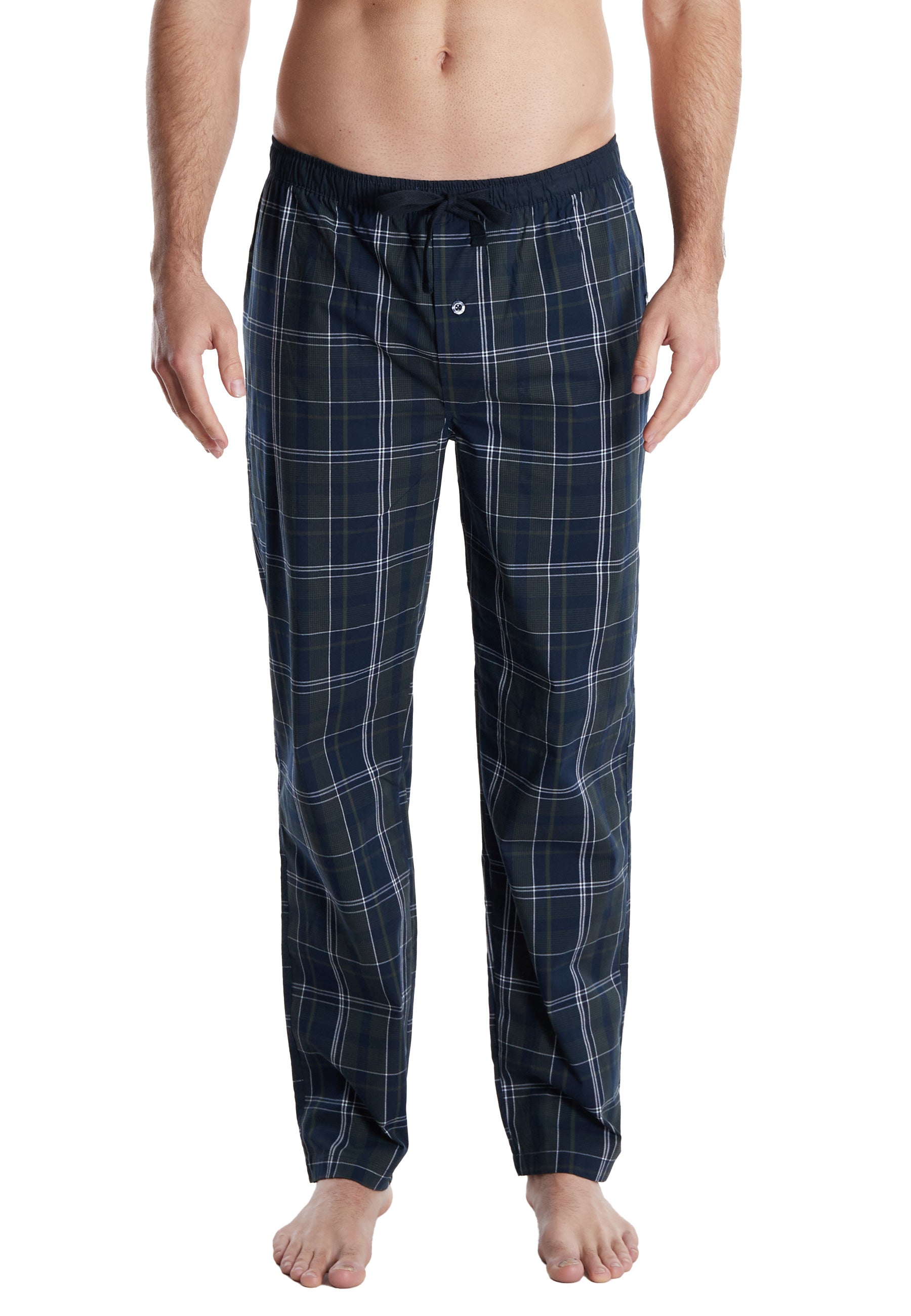 ceceba-herren-lange-hose-blau-kariert image 1