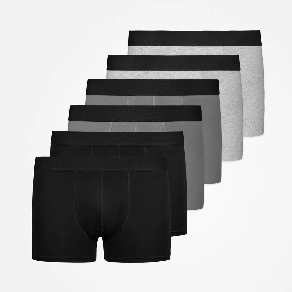 snocks-boxershorts-ohne-logo-herren-mix-schwarz-grau-hellgrau image 1