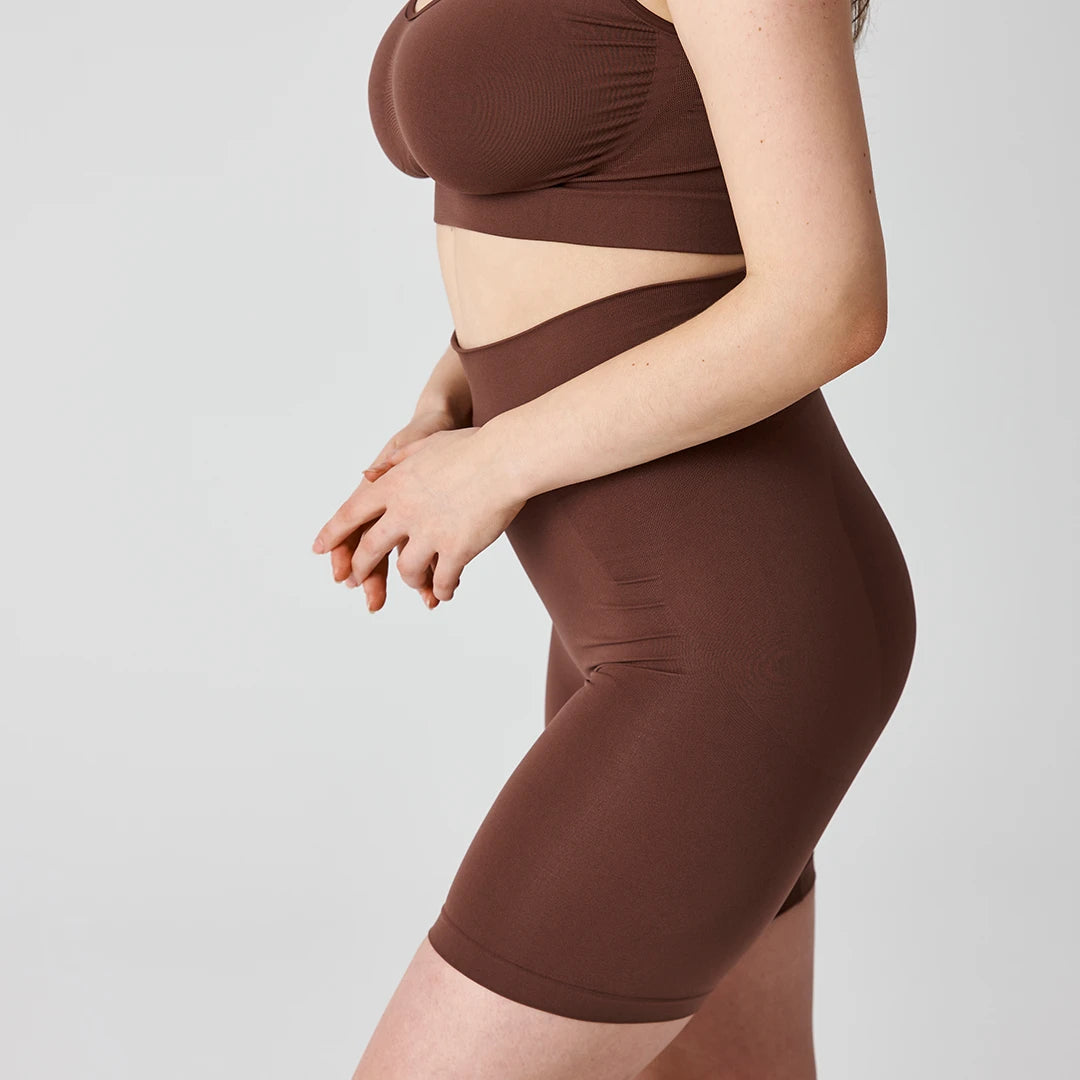 snocks-shaping-shorts-damen-braun-mittlere-kompression image 4