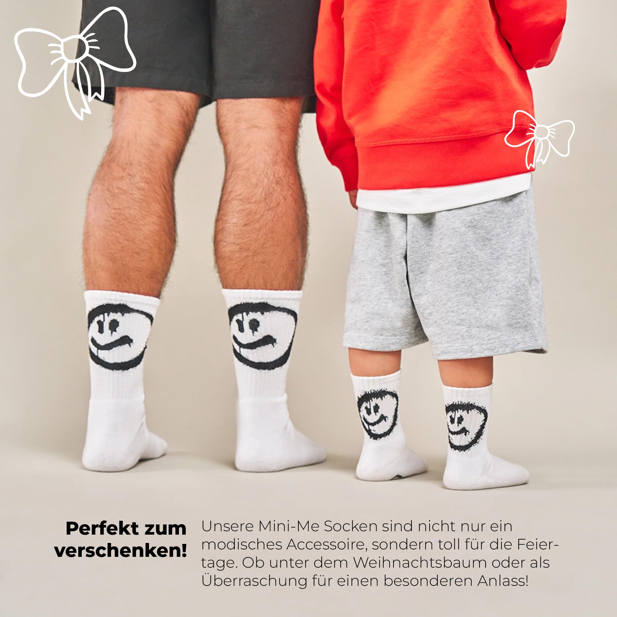 von-jungfeld-tennissocken-kinder-crew-socks-bio-baumwolle-smiley image 6