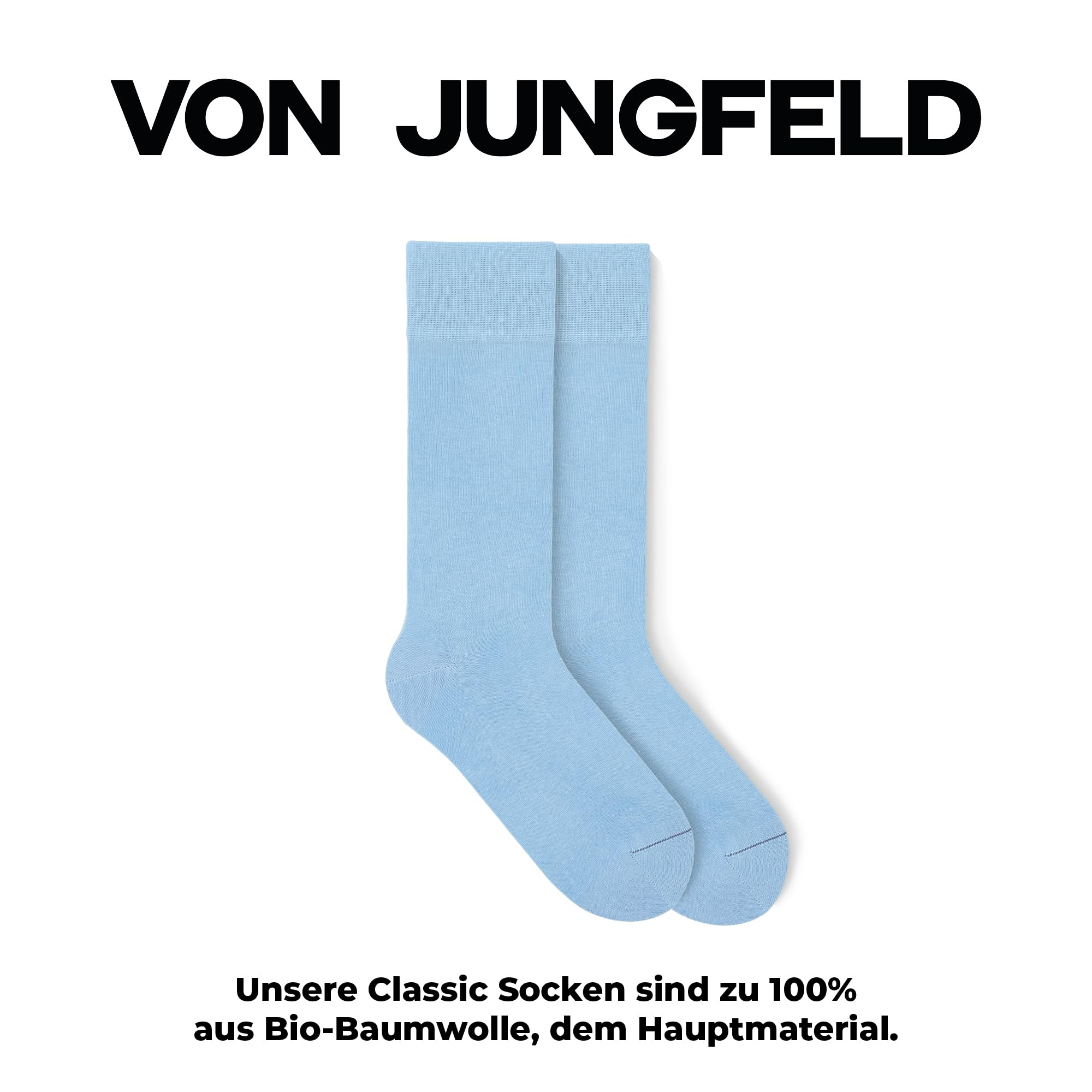 von-jungfeld-classic-socken-aus-bio-baumwolle-1-paar-gr-39-46 image 2