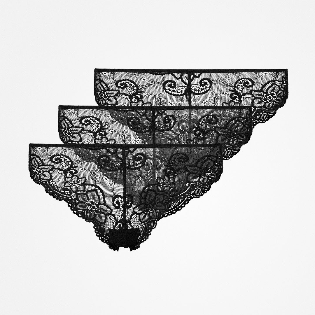snocks-brazilian-slip-damen-spitze-schwarz-2 image 1