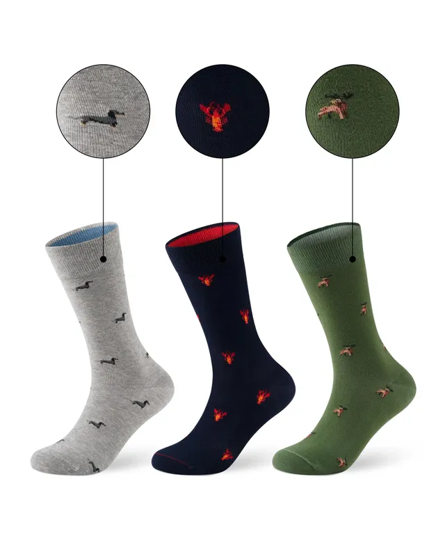 von-jungfeld-baumwollsocken-herren-damen-bestickte-motivsocken-aus-bio-baumwolle image 1