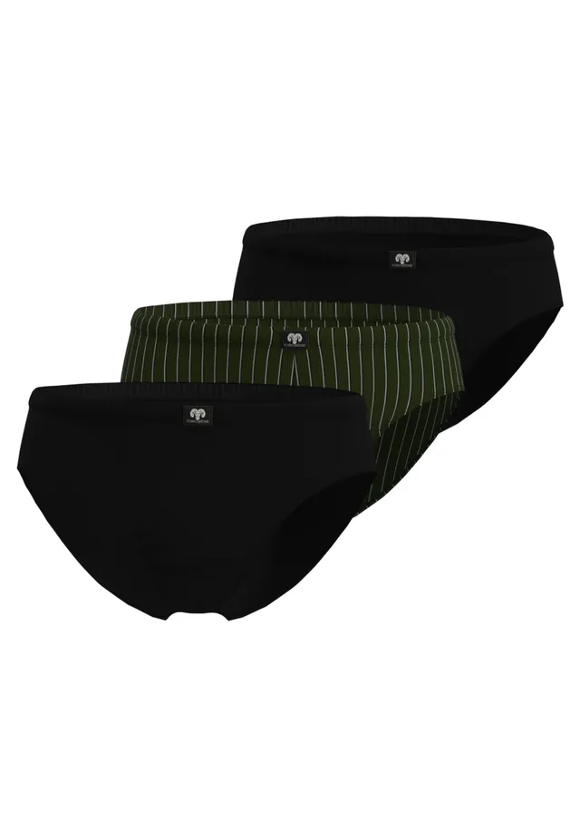 ceceba-herren-slip-gr-n-l-ngsgestreift-3er-pack-baumwoll-slip-single-jersey image 1