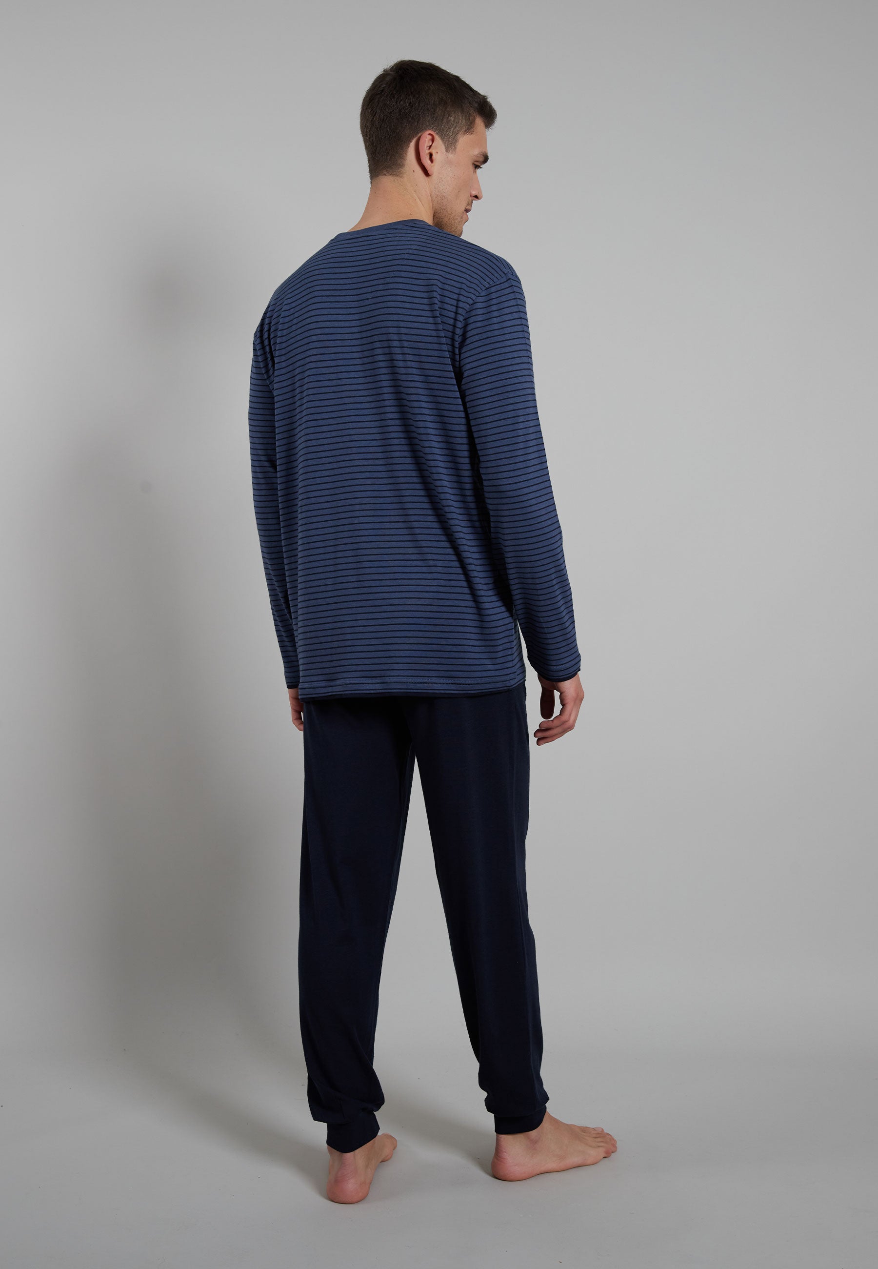 ceceba-herren-pyjama-blau-l-ngsgestreift-lang image 3