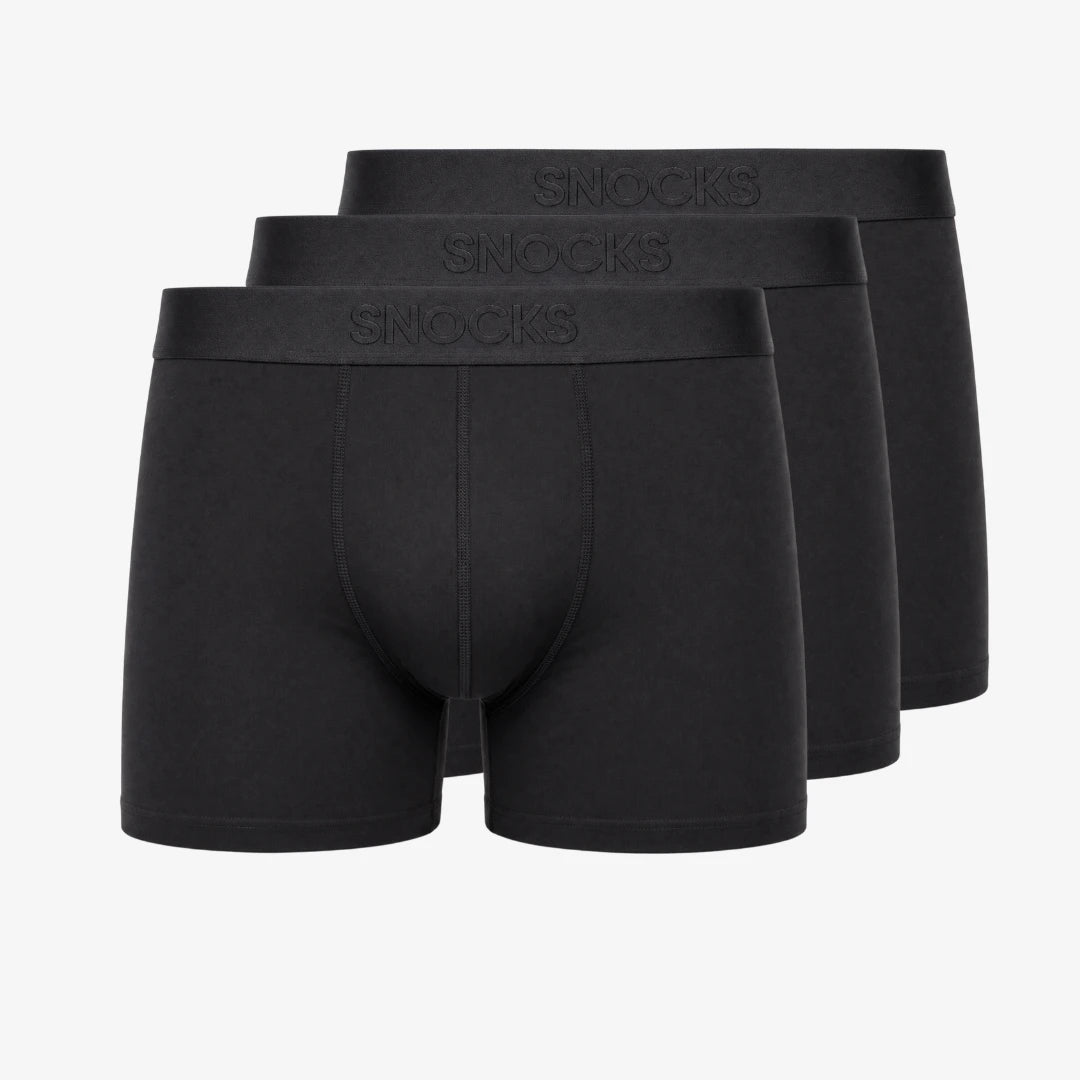snocks-microfiber-trunks-herren-schwarz-boxershorts image 1