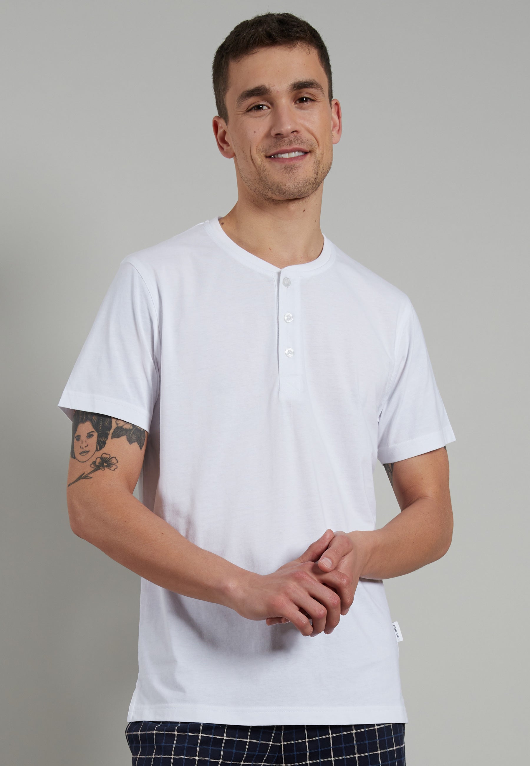 ceceba-herren-shirt-wei-uni-single-jersey-mit-knopfleiste image 2