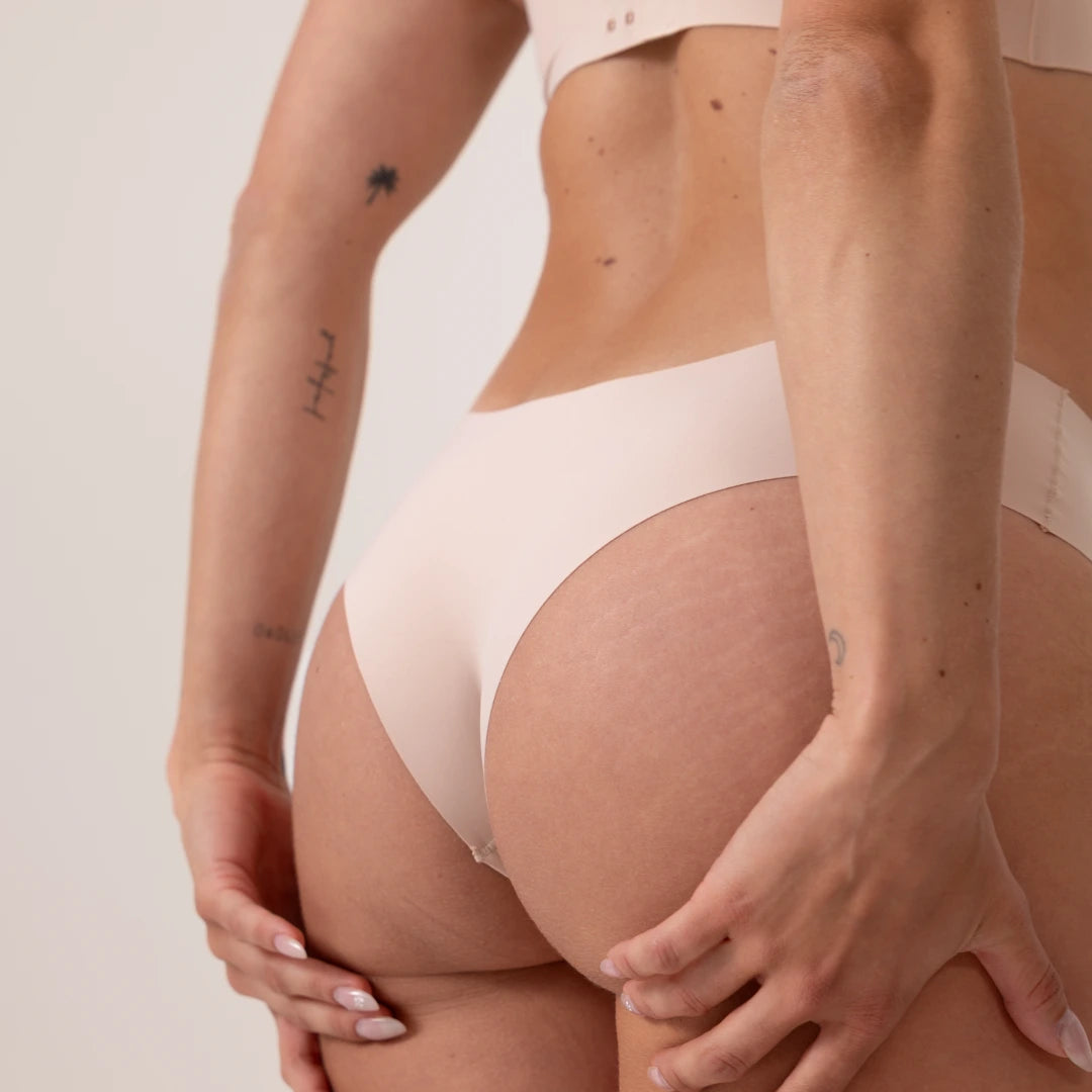 snocks-microfiber-seamless-hipster-damen-hipster-panty-beige image 4
