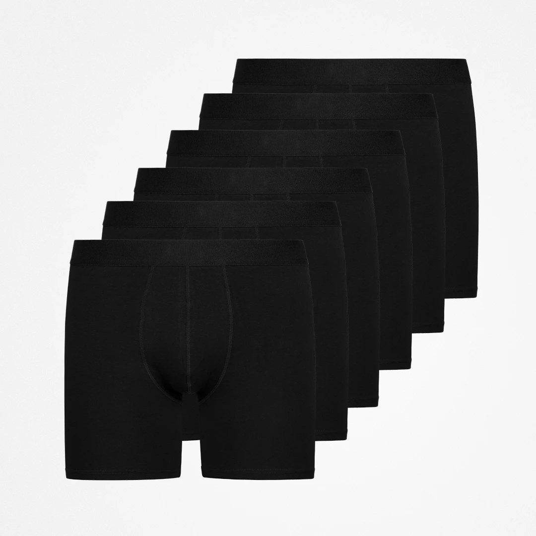snocks-lange-boxershorts-ohne-logo-in-schwarz image 1