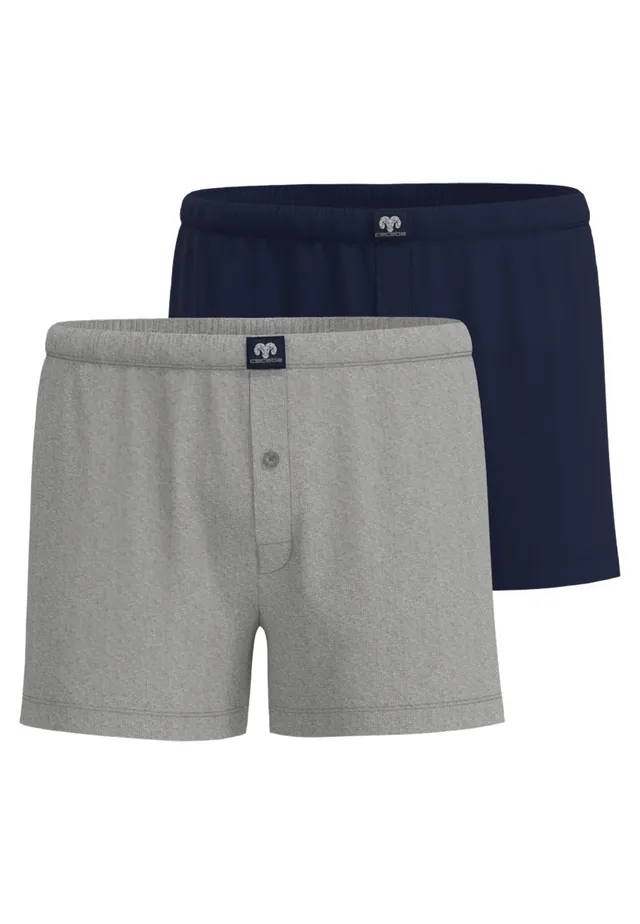 ceceba-herren-boxershort-grau-uni-2er-pack-single-jersey image 1