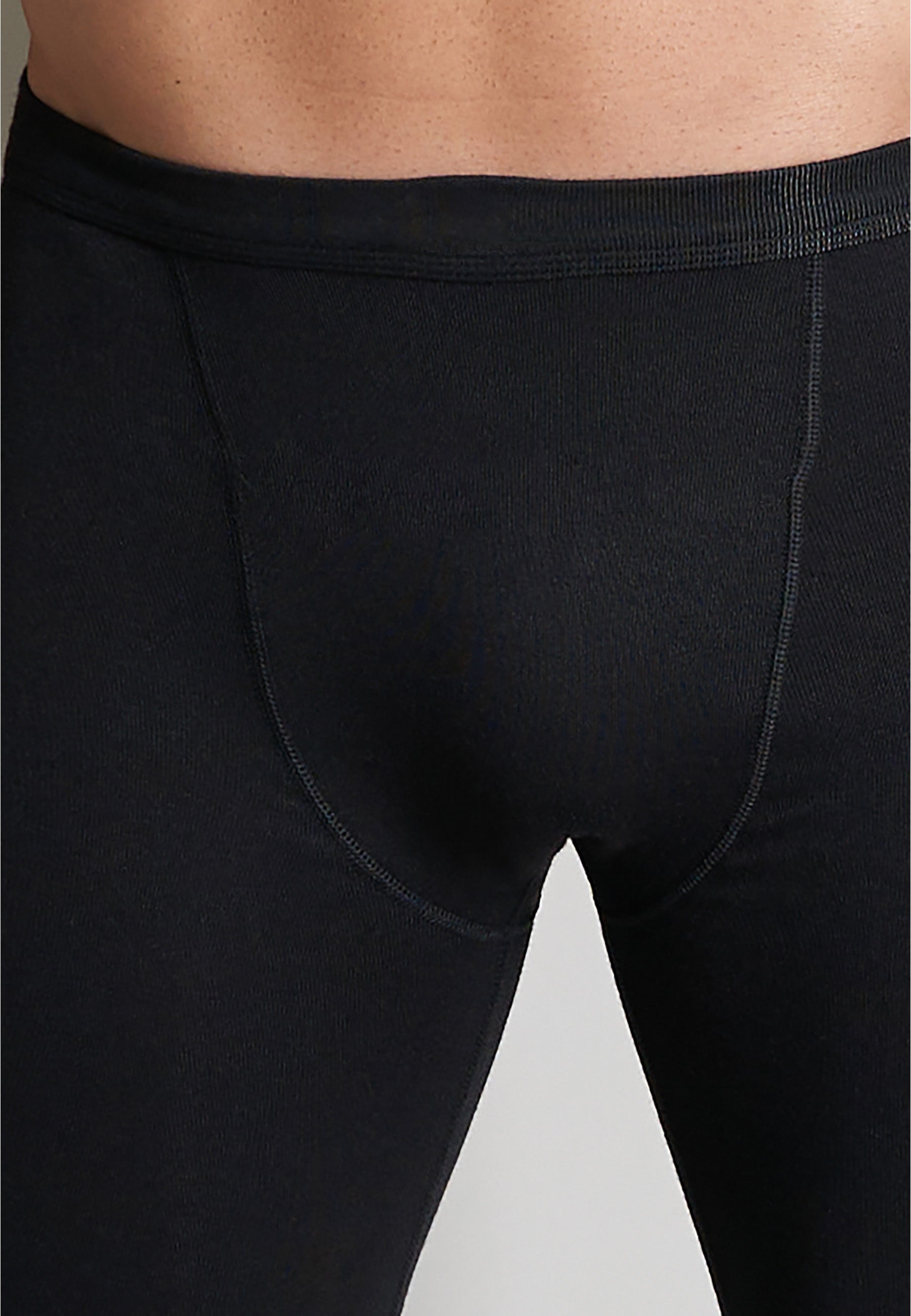 ceceba-herren-lange-unterhose-schwarz-uni-active-rib-thermo-leggings image 4
