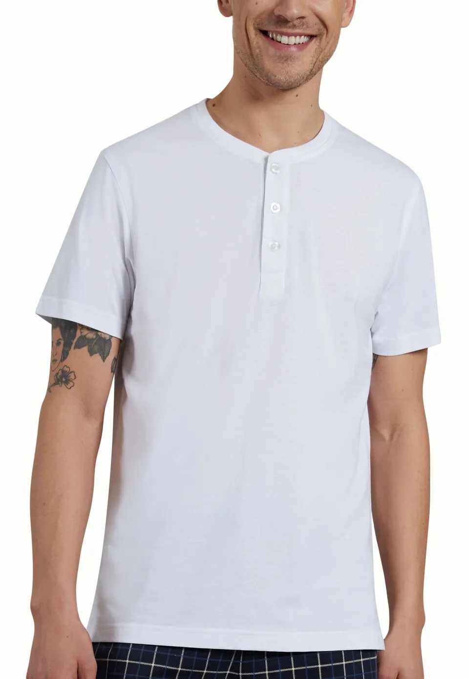 ceceba-herren-shirt-wei-uni-single-jersey-mit-knopfleiste image 1
