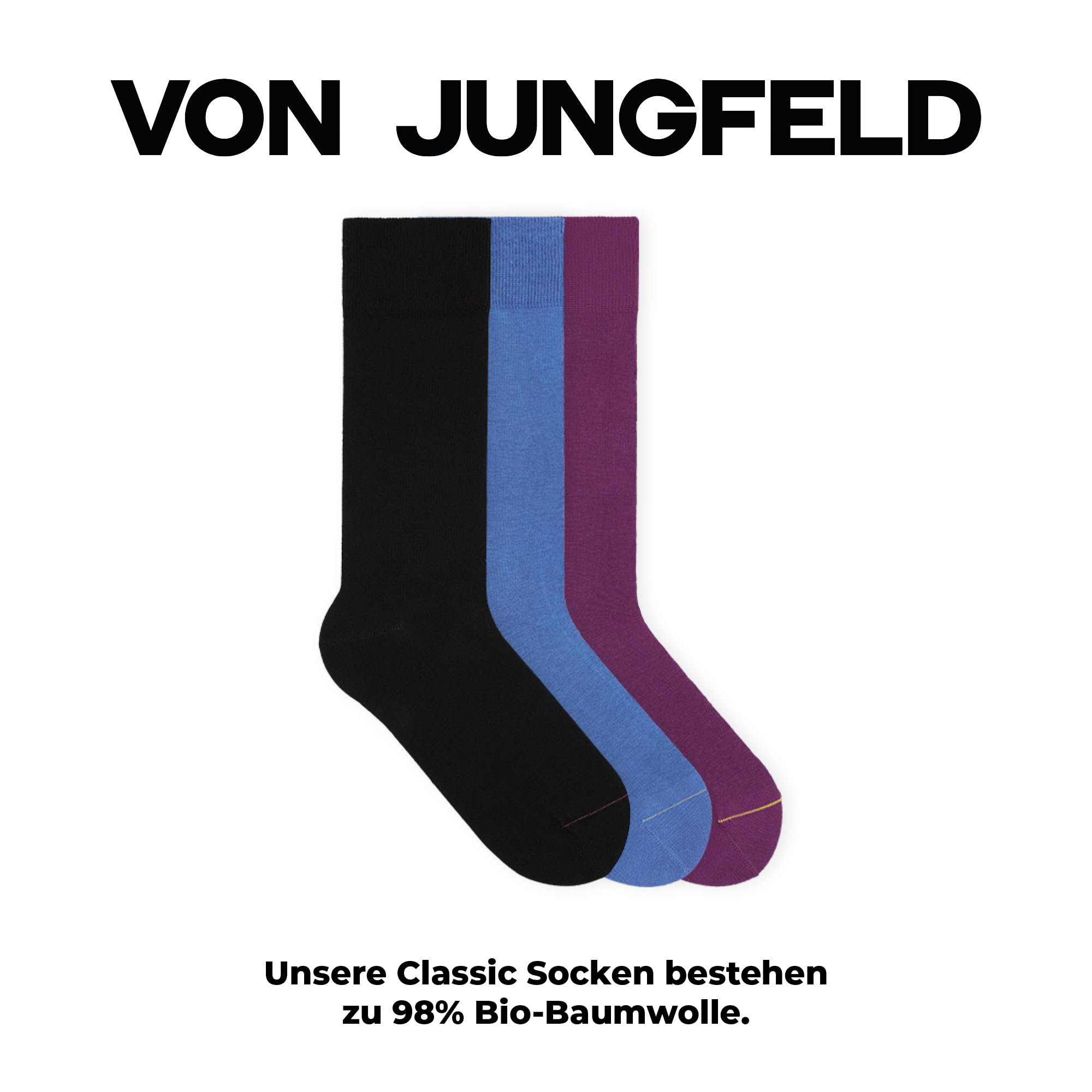 von-jungfeld-3er-set-classic-socken-39-46-bio-baumwolle-mix image 2
