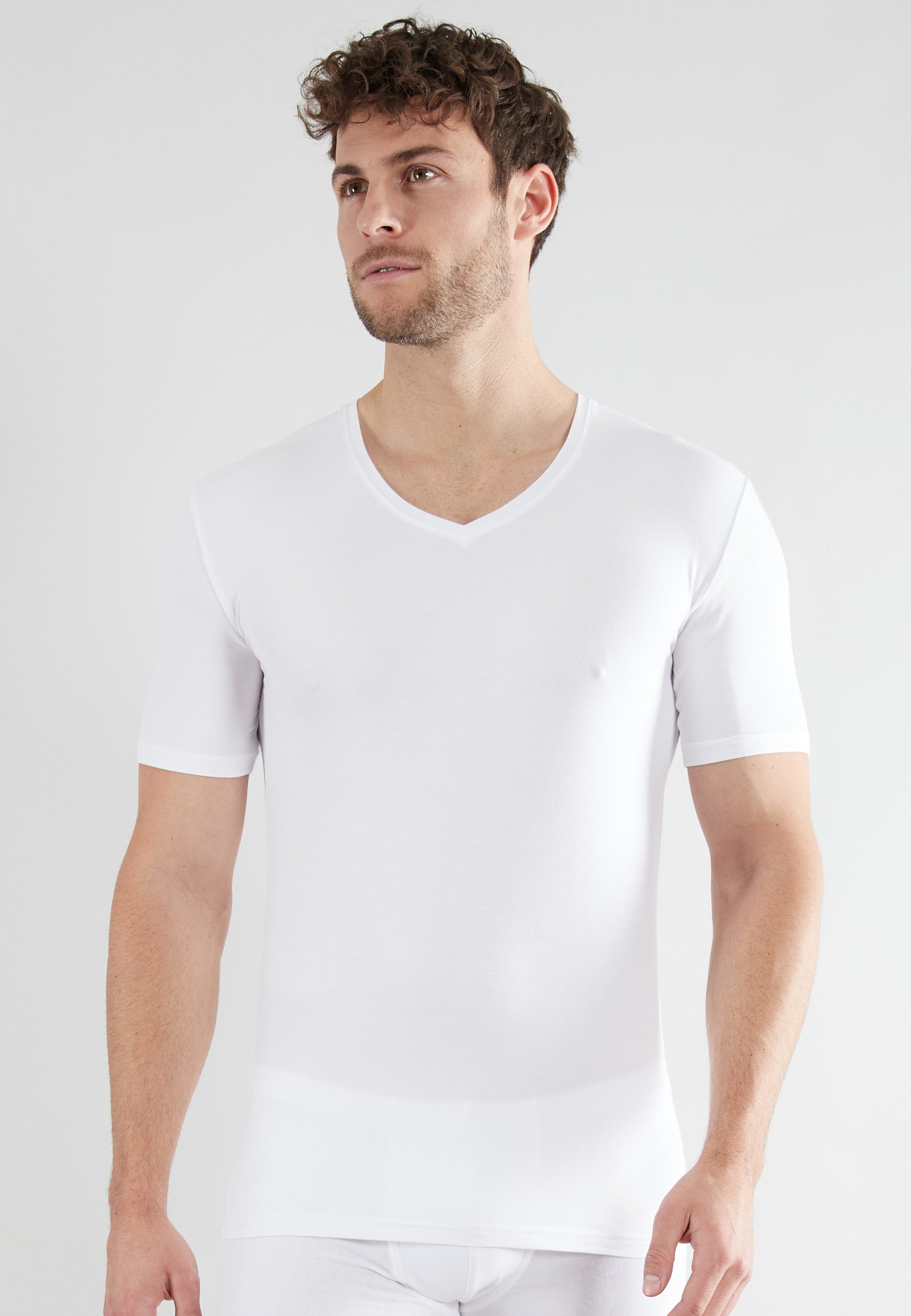 ceceba-herren-shirt-wei-uni-2er-pack-feinripp-unterhemd image 2
