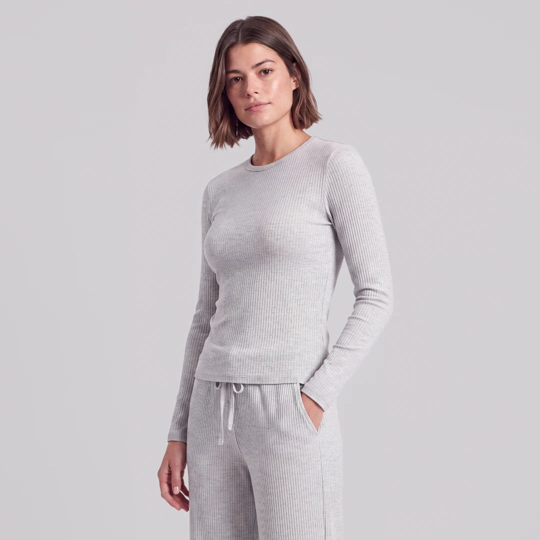 snocks-loungehose-damen-rippstruktur-hellgrau-meliert image 6