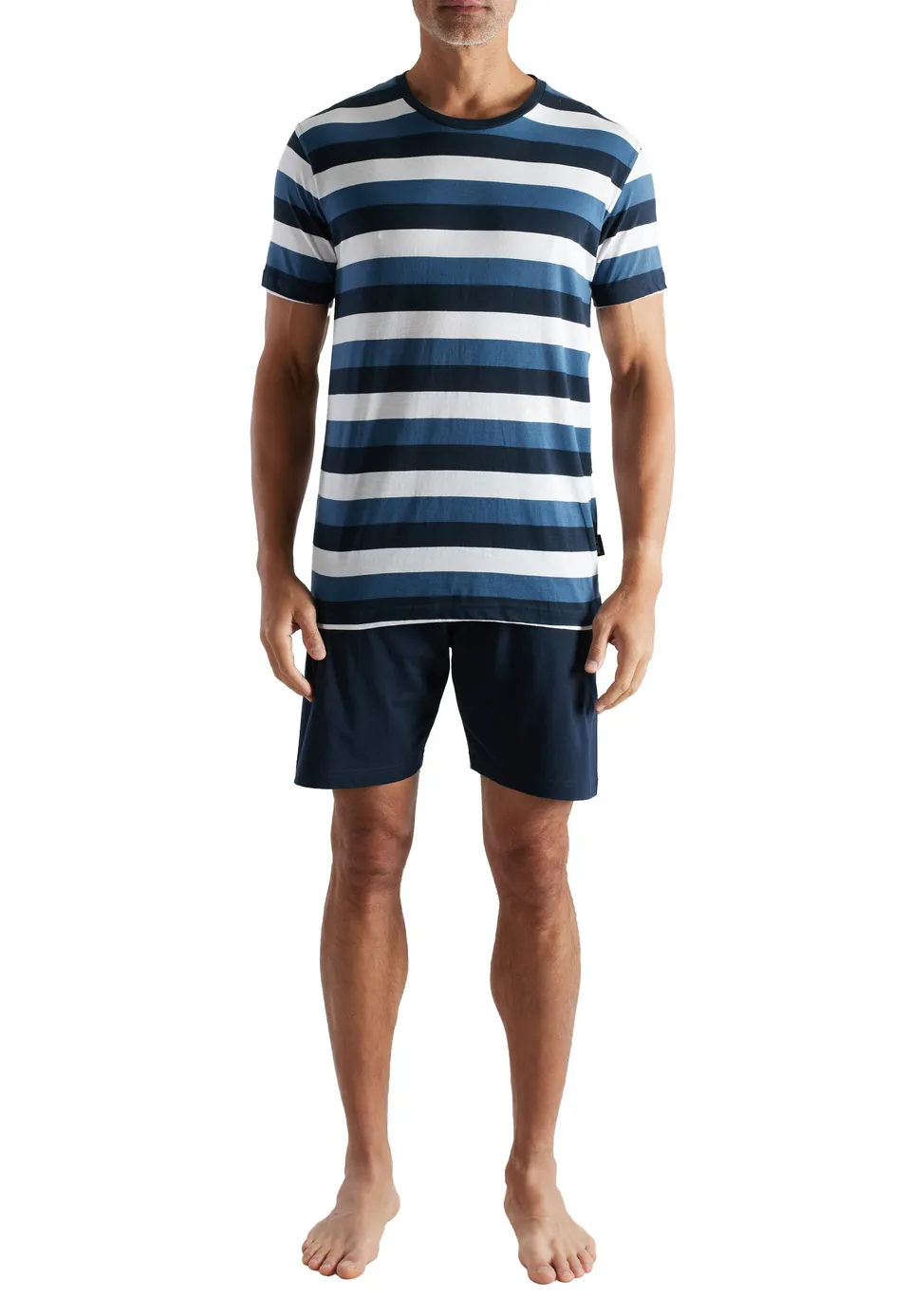ceceba-herren-shorty-blau-quergestreift image 1