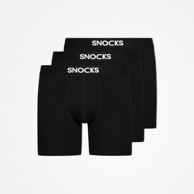 snocks-lange-premium-boxershorts-herren-schwarz image 1