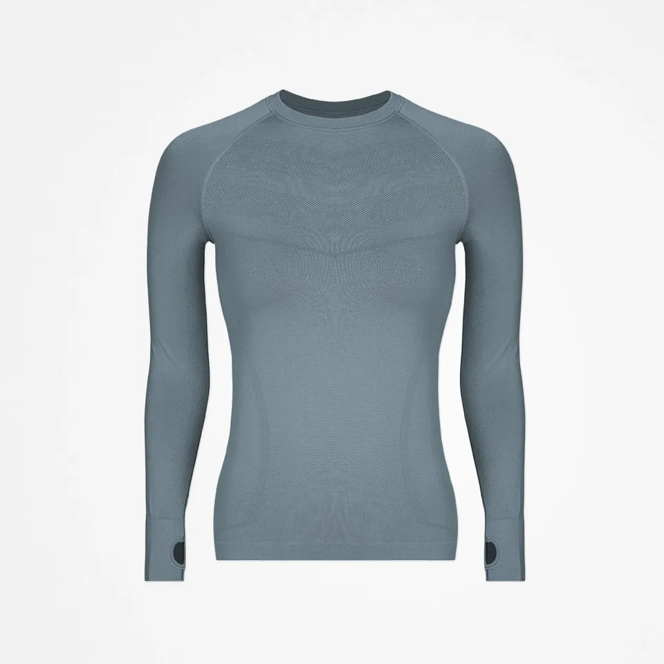 snocks-sportshirt-langarm-damen-taubenblau image 1