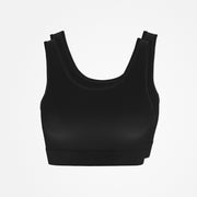 snocks-sport-bh-seamless-damen-schwarz-light-support image 2