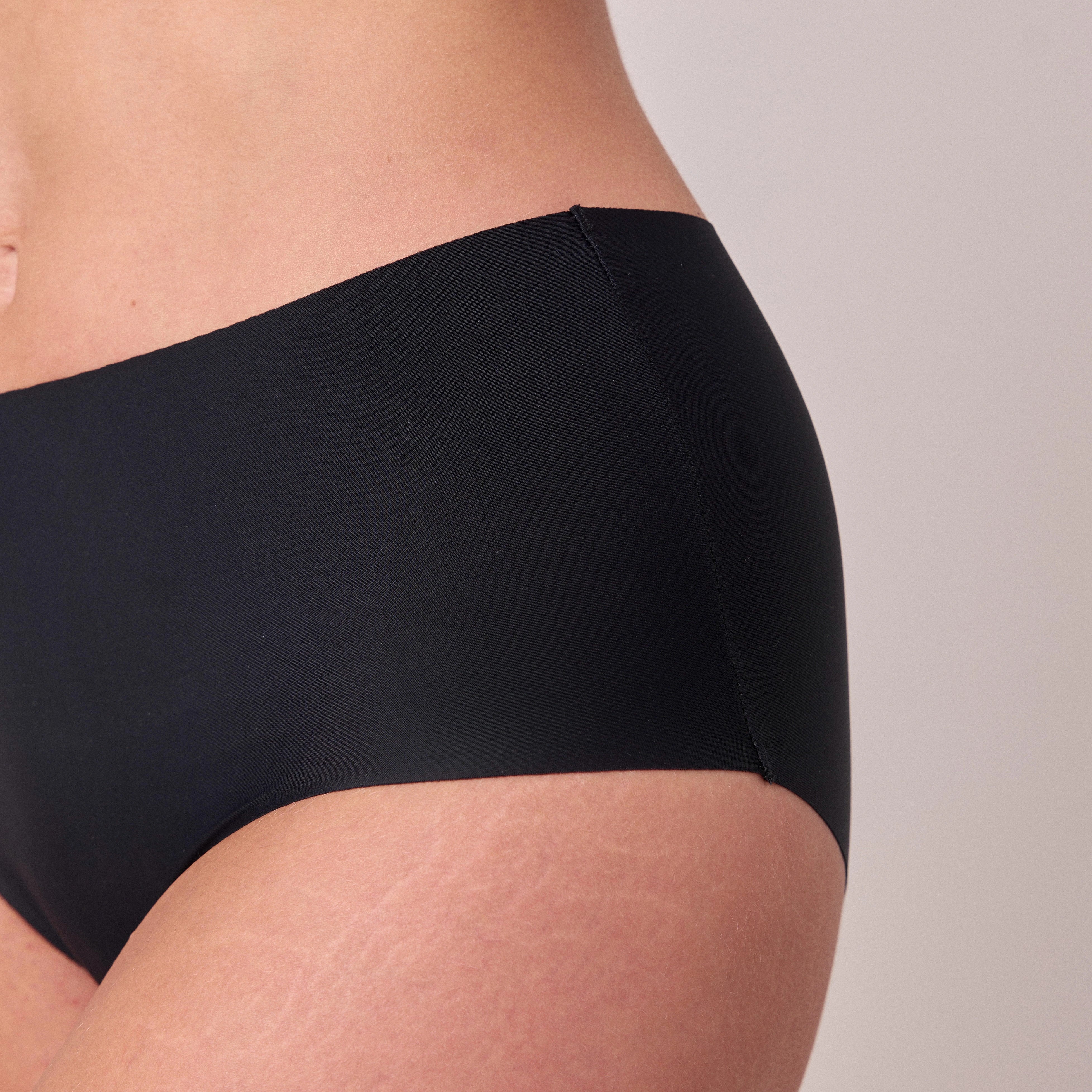snocks-microfiber-high-waist-seamless-hipster-damen-schwarz image 4