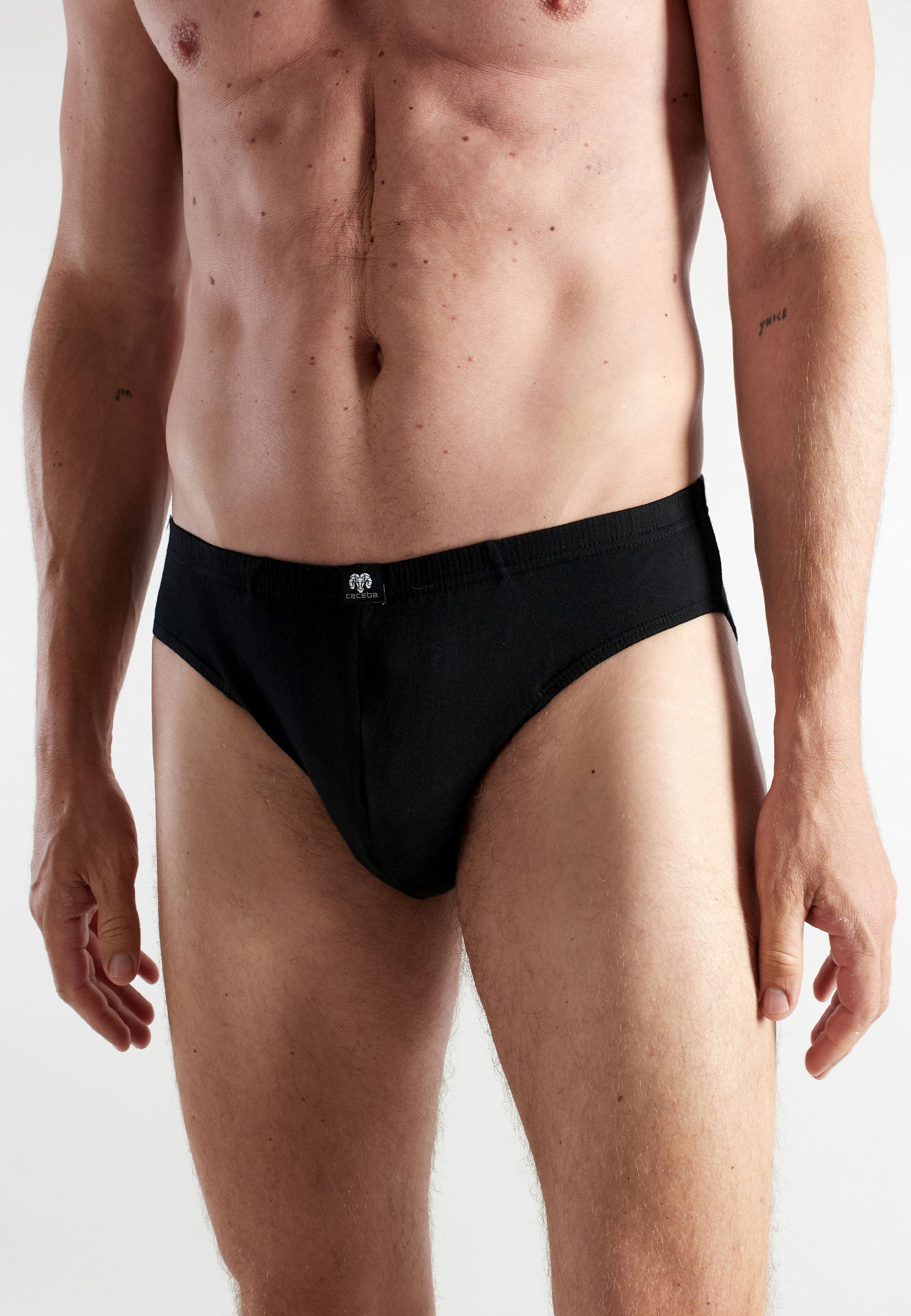 ceceba-herren-slip-schwarz-uni-5er-pack-baumwoll-slip-vorratspack image 4