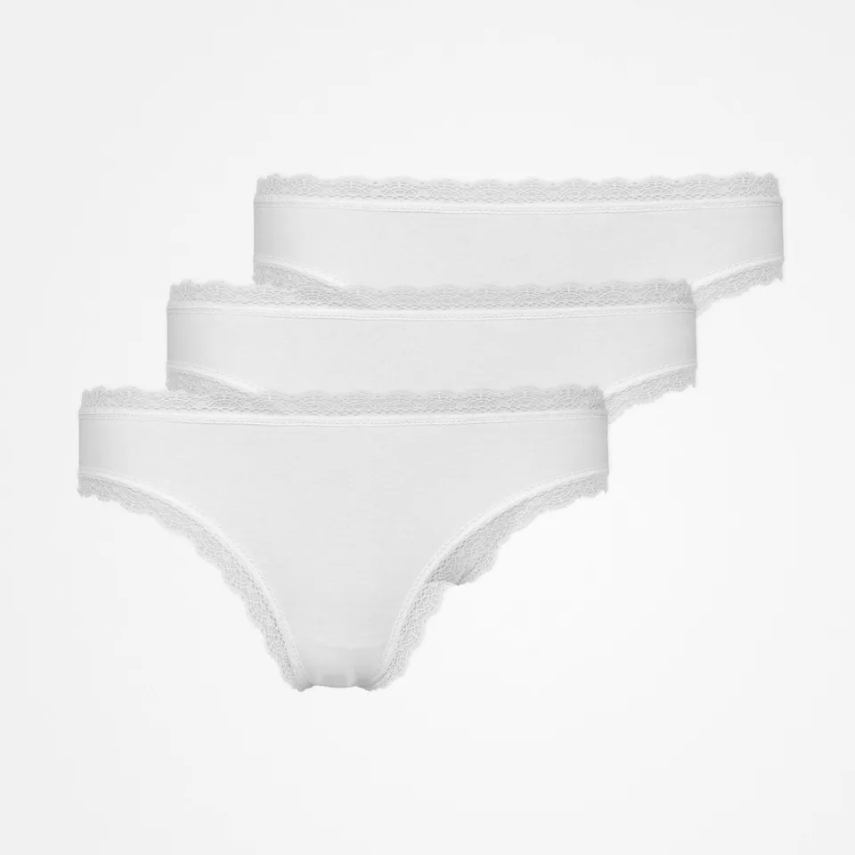 snocks-tangas-mit-spitze-wei-damen-tanga-aus-bio-baumwolle image 1
