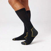 snocks-calze-da-lavoro-di-alta-qualit-schwarze-business-socken-mit-wei-en-akzent image 5