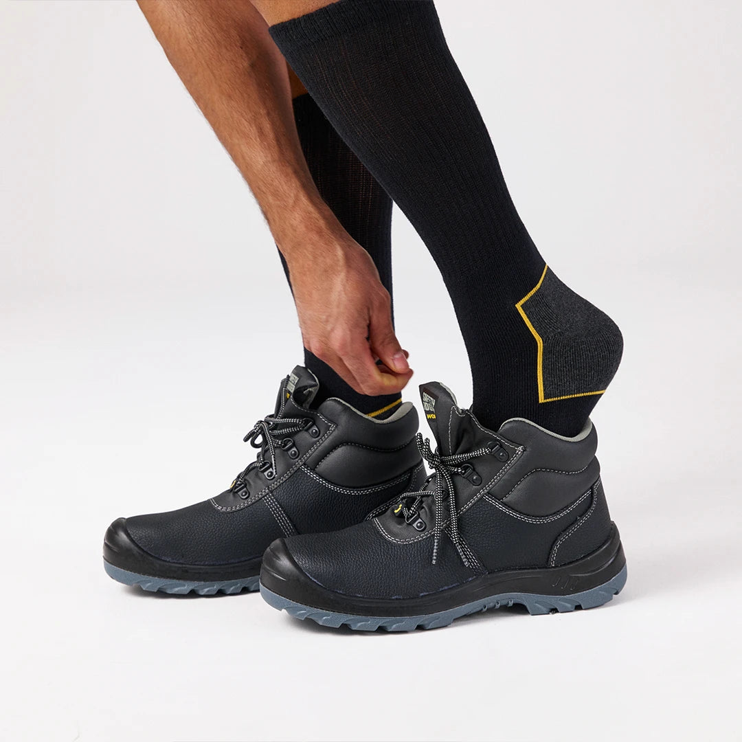 snocks-hochwertige-arbeitssocken-schwarz-gelbe-akzente-business-socken-herren image 6
