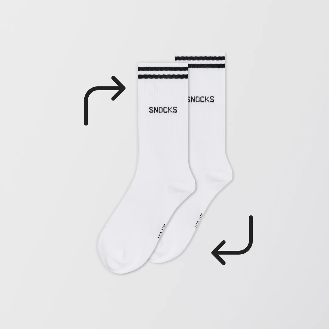 snocks-hohe-sportsocken-mit-streifen-schwarz-unisex image 6