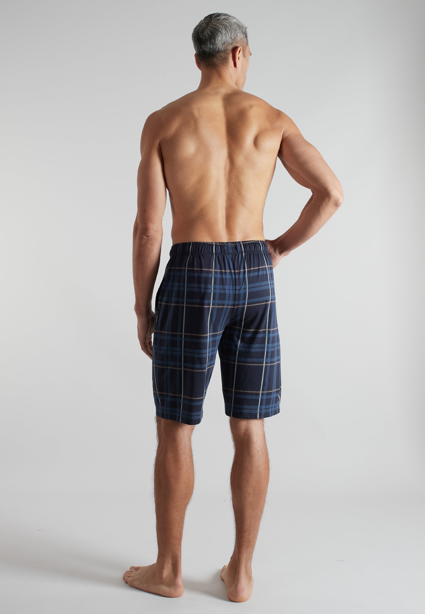 ceceba-herren-bermuda-blau-kariert-baumwolle-mit-kordel image 3