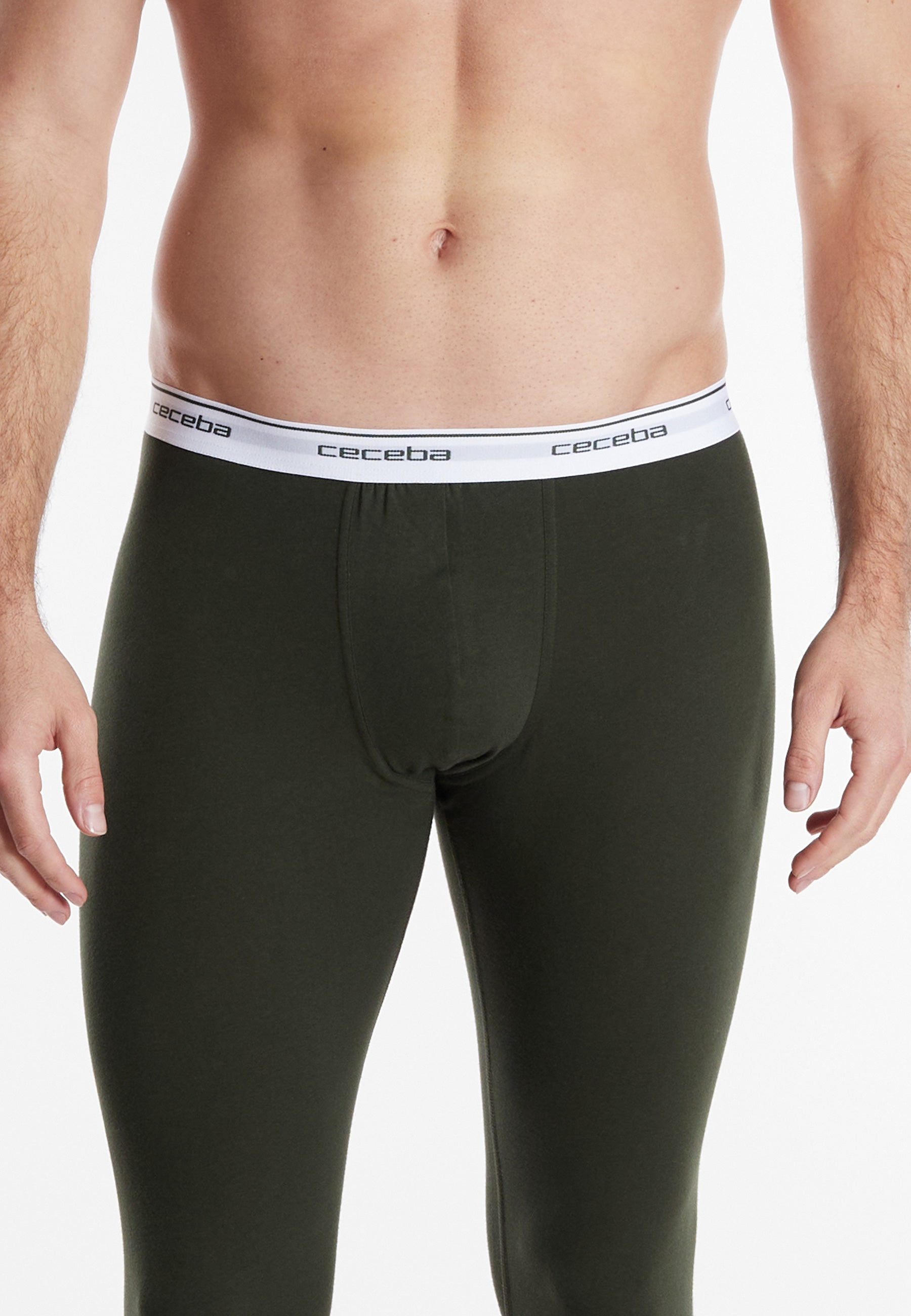 ceceba-herren-lange-unterhose-gr-n-uni image 4