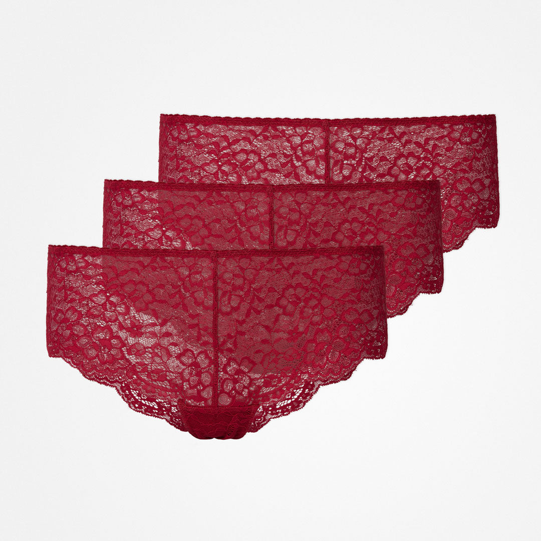 snocks-hipster-panties-aus-spitze-damen-dunkelrot image 1
