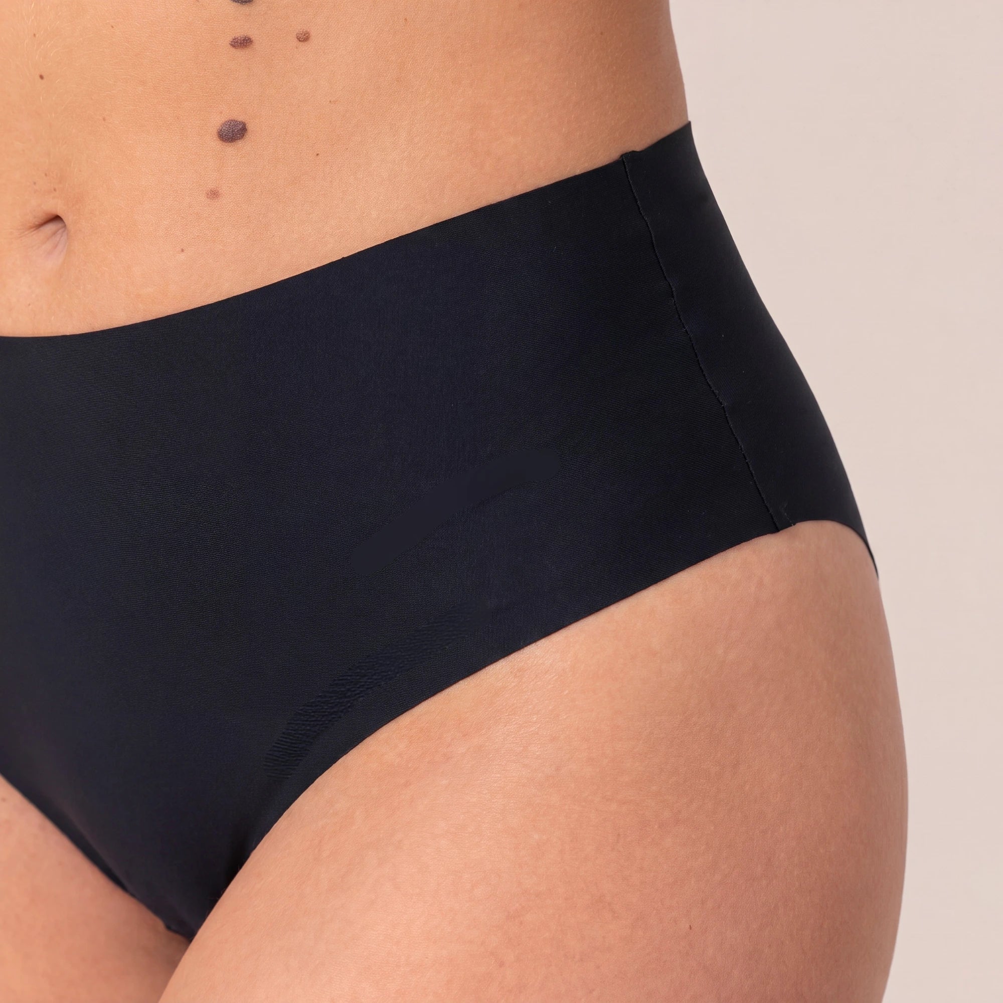 snocks-microfiber-high-waist-seamless-tanga-schwarz image 6