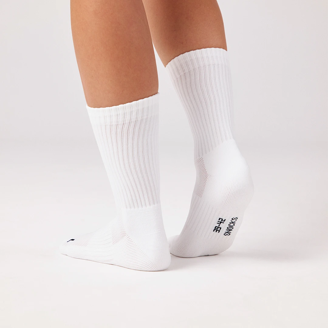 snocks-hohe-laufsocken-wei-unisex-lang image 3