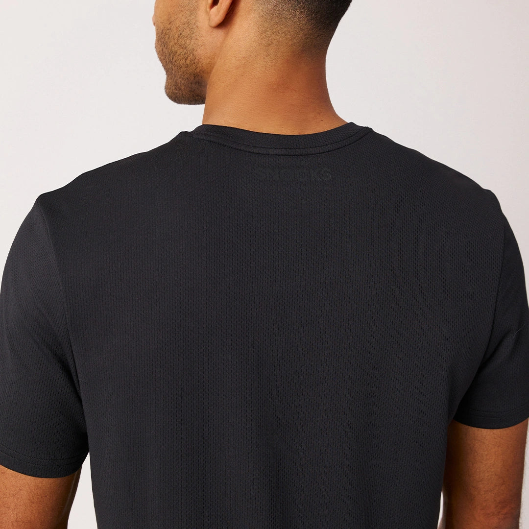 snocks-trainingsshirt-allover-mesh-herren-schwarz image 5