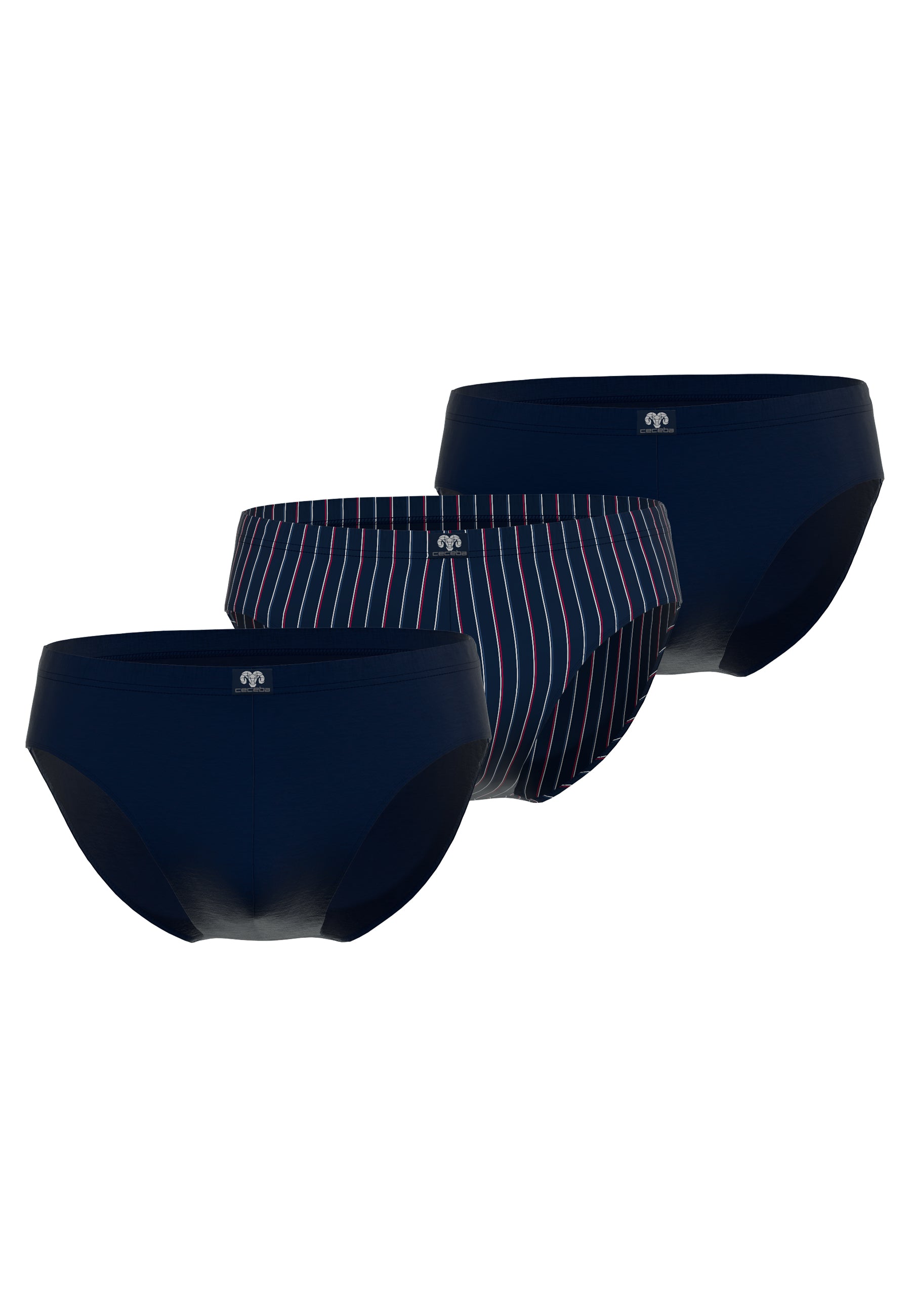 ceceba-herren-slip-blau-l-ngsgestreift-3er-pack-baumwoll-slips image 1