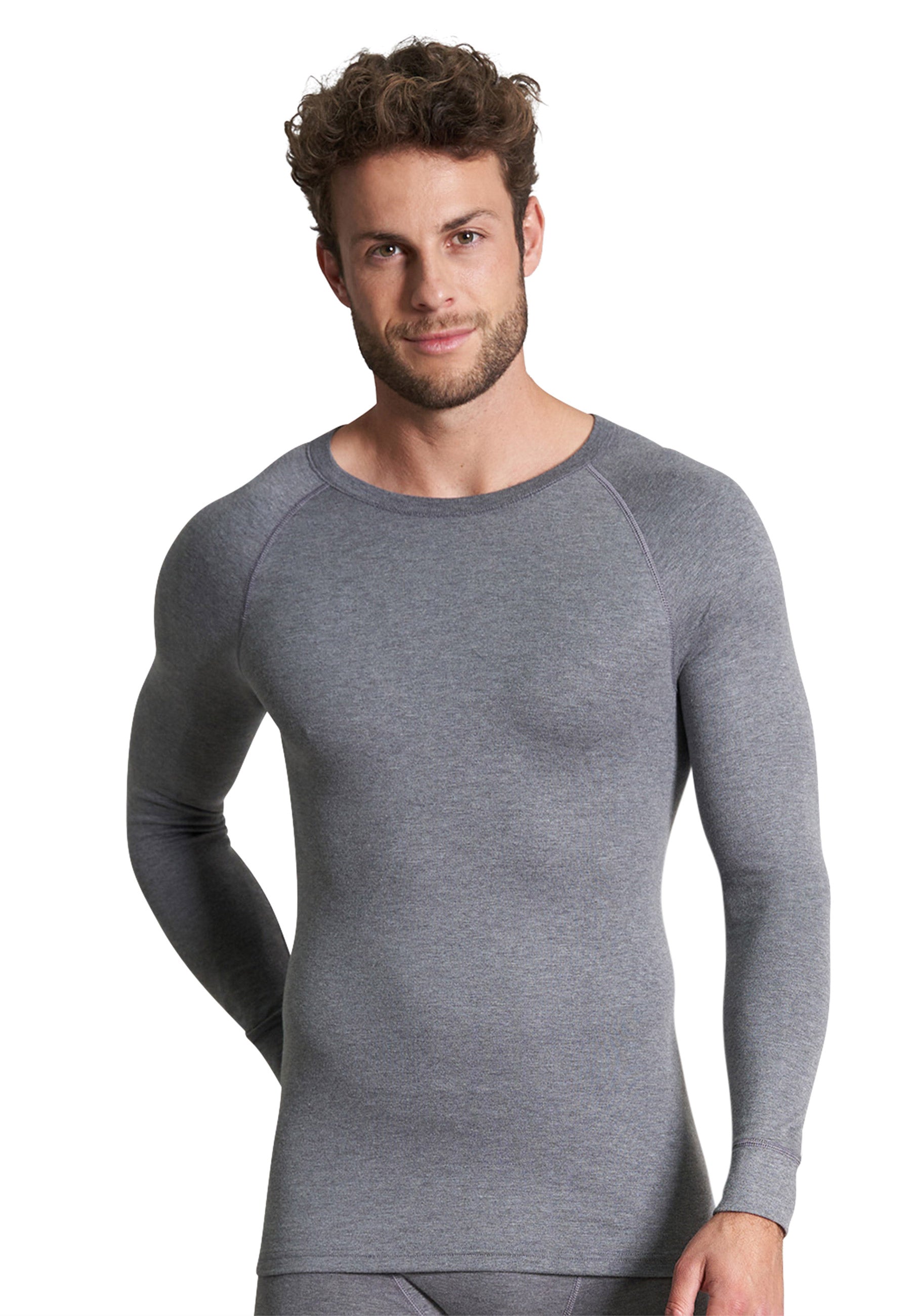 ceceba-herren-longsleeve-grau-uni-thermo image 1