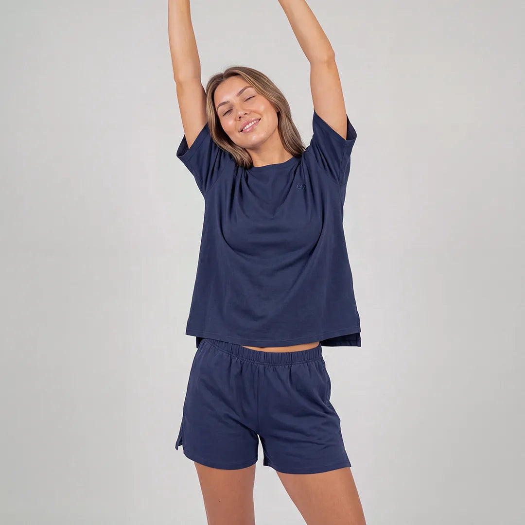 snocks-schlafanzug-set-damen-kurz-dunkelblau-modal-mix image 5