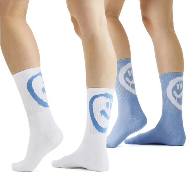 von-jungfeld-tennissocken-crew-socks-bio-baumwolle-2er-set-wei-hellblau-gr-43-46 image 1